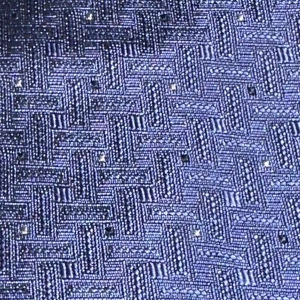 Oscar de la Renta Couture Navy Blue Silk Textured Tie